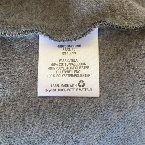 Laura Scott XL Petite gray sleeveless zip up vest with pockets women's - Picture 8 of 9